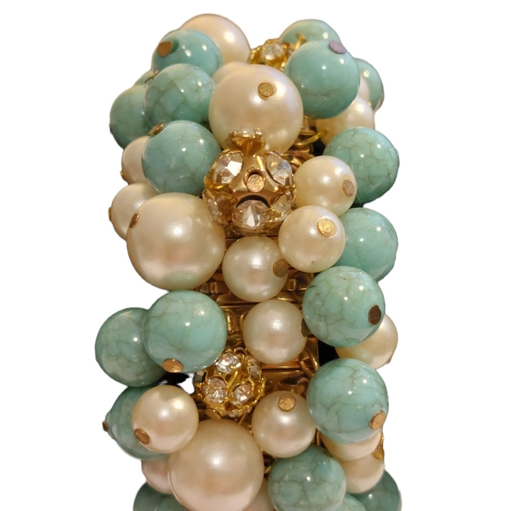 TURQUOISE  PEARL BRACELET
